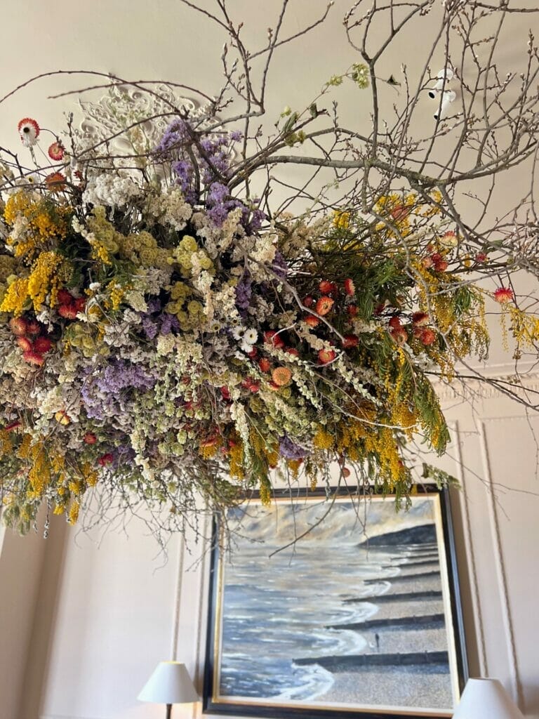 Wedding Floral Hanging Spring Arrangement
